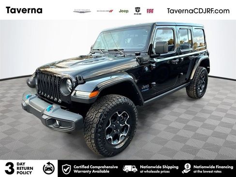 Used 2022 Jeep Wrangler Unlimited Rubicon 4xe w/ Cold Weather Group image 1