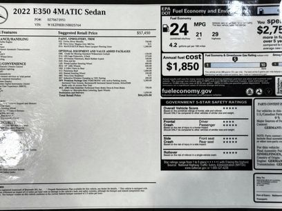 Used 2022 Mercedes-Benz E 350 4MATIC Sedan