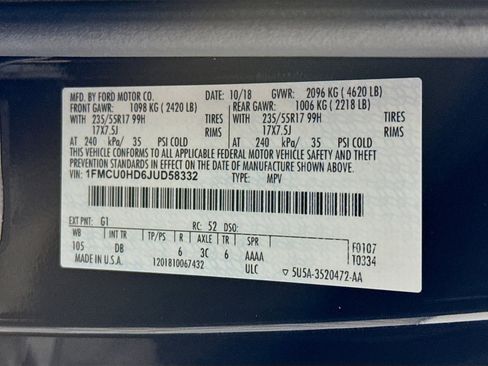 Used 2018 Ford Escape SEL w/ Ford Safe & Smart Package image 38