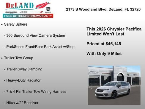 New 2026 Chrysler Pacifica Limited w/ Trailer Tow Group image 6