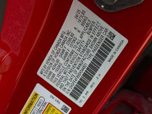 Certified 2025 Honda Civic Sport image 34