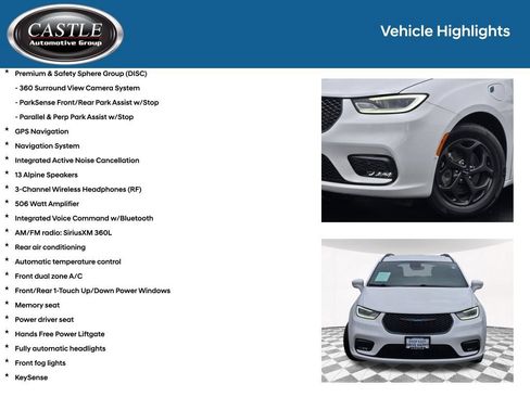 Used 2021 Chrysler Pacifica Touring-L w/ Uconnect Theater Family Group FWD image 12