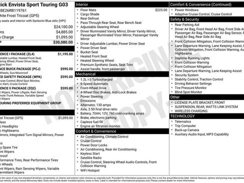 Used 2024 Buick Envista Sport Touring w/ Convenience I Package FWD image 34