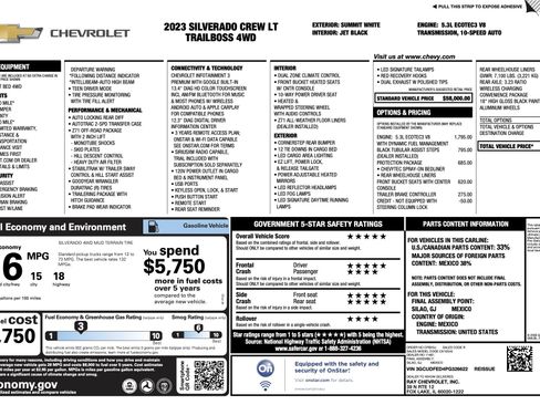 Used 2023 Chevrolet Silverado 1500 LT Trail Boss w/ Protection Package image 6