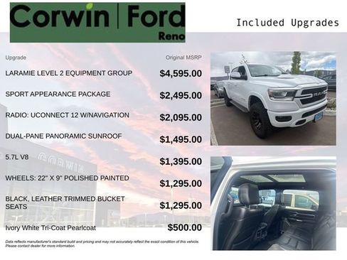 Used 2019 RAM 1500 Laramie AWD/4WD image 3