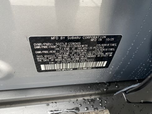 New 2026 Subaru Outback Limited image 15