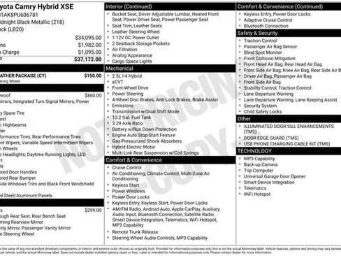 Used 2023 Toyota Camry XSE w/ Cold Weather Package FWD image 35