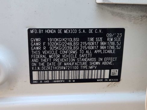Used 2024 Honda HR-V LX image 32