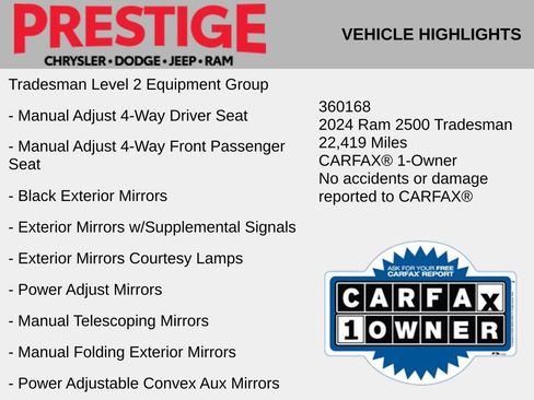 Used 2024 RAM 2500 Tradesman w/ Chrome Appearance Group image 4