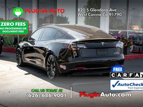 Used 2021 Tesla Model 3 Performance AWD/4WD image 2