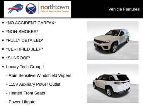 Certified 2025 Jeep Grand Cherokee Laredo X w/ Luxury Tech Group I AWD/4WD image 4
