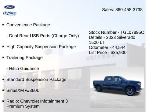 Used 2023 Chevrolet Silverado 1500 LT AWD/4WD image 10