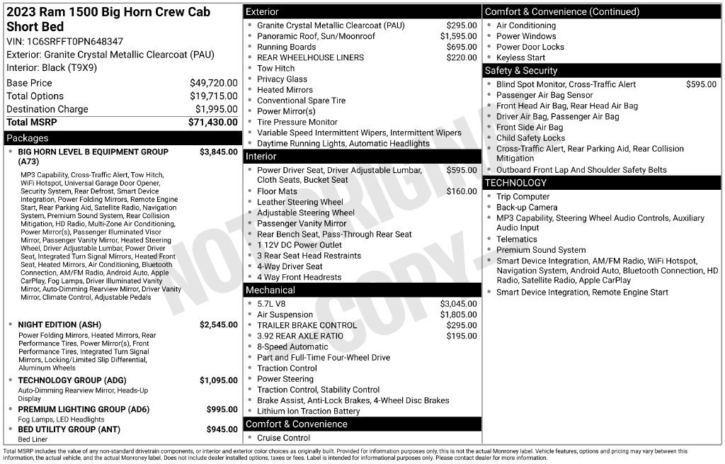 Used 2023 RAM 1500 Big Horn AWD/4WD image 12