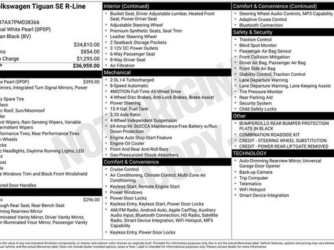 Used 2023 Volkswagen Tiguan SE R-Line AWD/4WD image 6