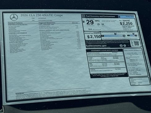 New 2026 Mercedes-Benz CLA 250 CLA 250 image 8