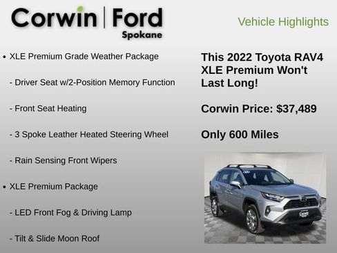 Used 2022 Toyota RAV4 XLE Premium AWD/4WD image 6