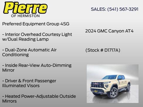 Used 2024 GMC Canyon AT4 w/ LPO, Off Road Lift Package AWD/4WD image 12