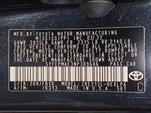 Used 2022 Toyota Corolla LE FWD image 33