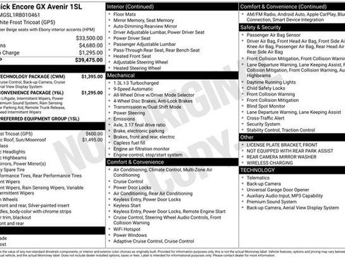 Used 2024 Buick Encore GX Avenir w/ Avenir Technology Package AWD/4WD image 32