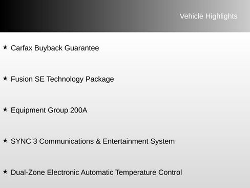Used 2018 Ford Fusion SE w/ Fusion SE Technology Package FWD image 7