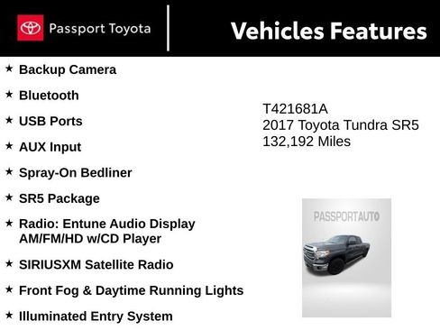 Used 2017 Toyota Tundra SR5 AWD/4WD image 7