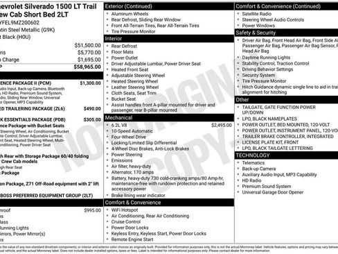 Used 2021 Chevrolet Silverado 1500 LT Trail Boss w/ Convenience Package II AWD/4WD image 24