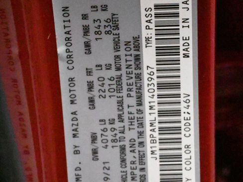 Used 2021 MAZDA MAZDA3 s image 22