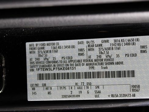 Certified 2025 Ford F150 XLT w/ Equipment Group 301A Standard image 23