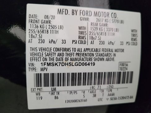 Used 2020 Ford Explorer XLT RWD image 33