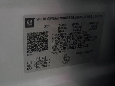 Used 2020 Chevrolet Trax LS w/ Tint and Cruise Package image 30