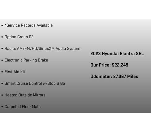 Used 2023 Hyundai Elantra SEL w/ Convenience Package FWD image 12