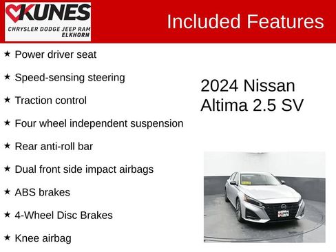 Used 2024 Nissan Altima 2.5 SV FWD image 3