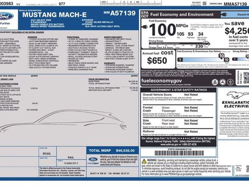 Used 2021 Ford Mustang Mach-E Select w/ Comfort/Appearance Package RWD image 24