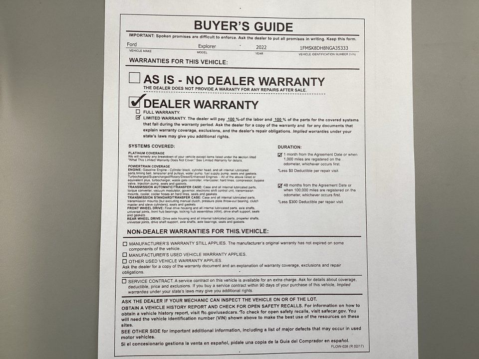 Used 2022 Ford Explorer XLT AWD/4WD image 37