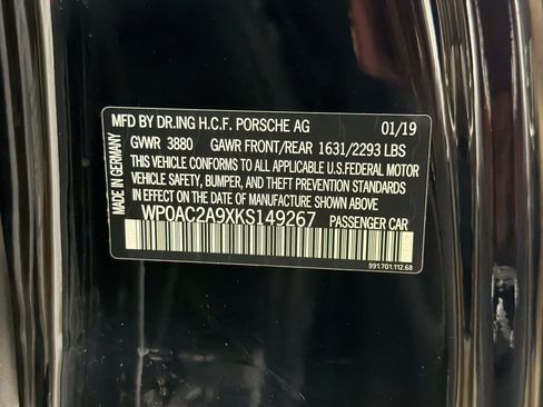 Certified 2019 Porsche 911 GT3 RWD image 20