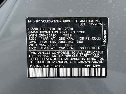 New 2026 Volkswagen Atlas SE FWD image 28