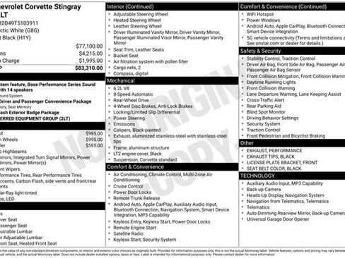 New 2026 Chevrolet Corvette Stingray image 35