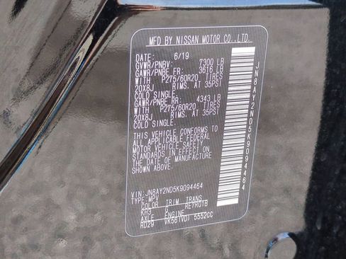 Used 2019 Nissan Armada SL w/ Premium Package image 33