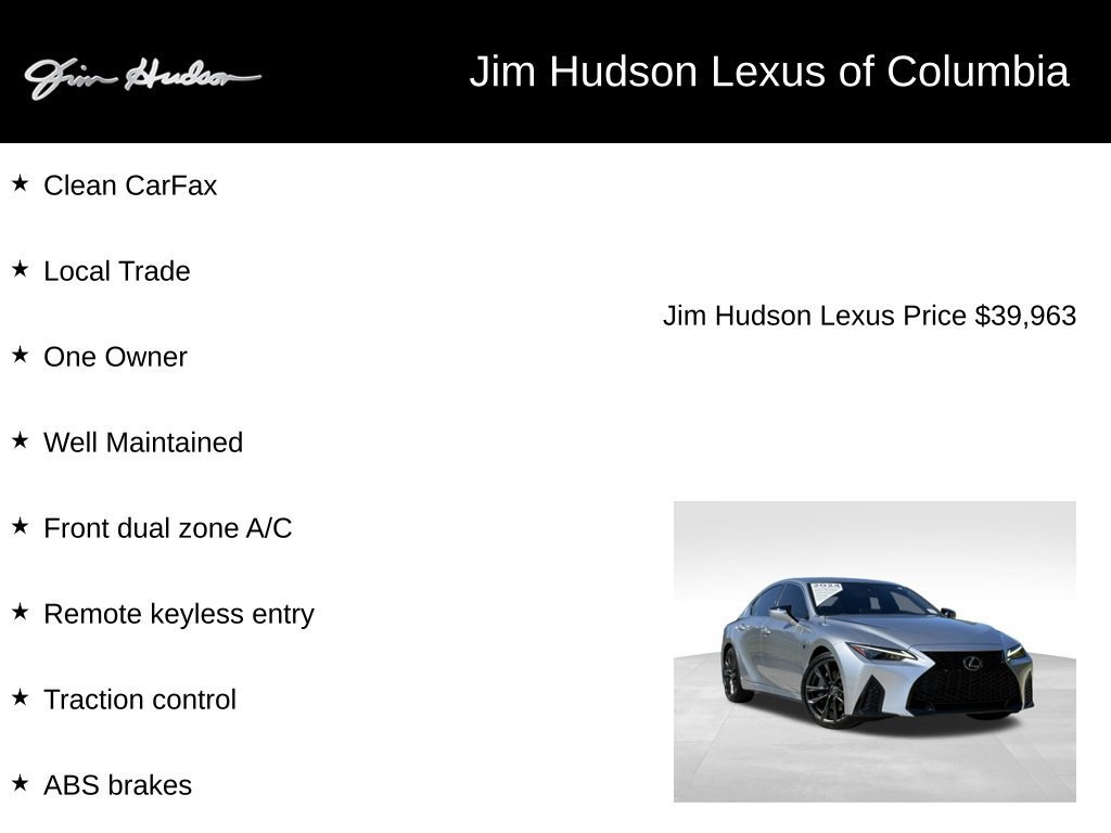 Certified 2024 Lexus IS 350 F Sport RWD image 4