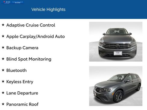 Used 2023 Volkswagen Tiguan SE w/ Panoramic Sunroof Package FWD image 2
