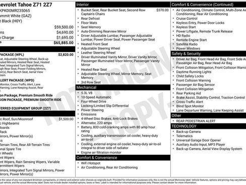 Used 2021 Chevrolet Tahoe Z71 w/ Luxury Package image 45