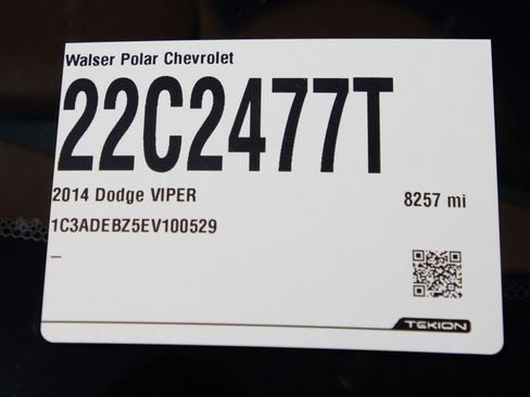 Used 2014 SRT Viper GTS w/ GTS Laguna Interior Package RWD image 69