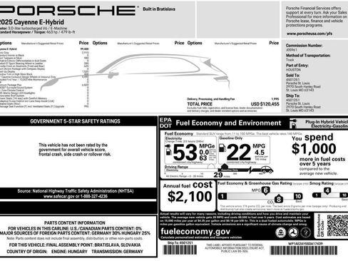 New 2025 Porsche Cayenne E-Hybrid image 88