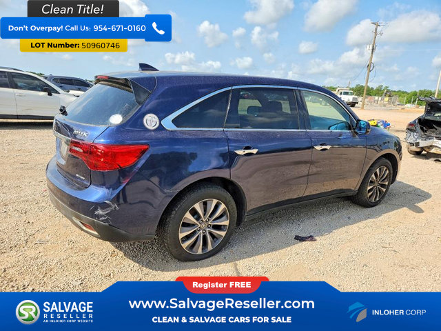 Used 2016 Acura MDX w/ Technology Package AWD/4WD image 4