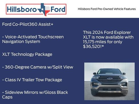 Used 2024 Ford Explorer XLT w/ Equipment Group 202A AWD/4WD image 9