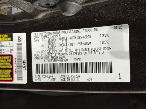 Used 2023 Toyota Tundra 1794 Edition image 36