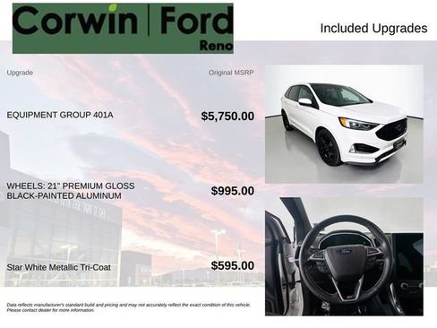 Used 2021 Ford Edge ST w/ Equipment Group 401A AWD/4WD image 3