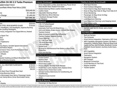 Used 2025 MAZDA CX-30 2.5 Turbo w/ Premium Package AWD/4WD image 5