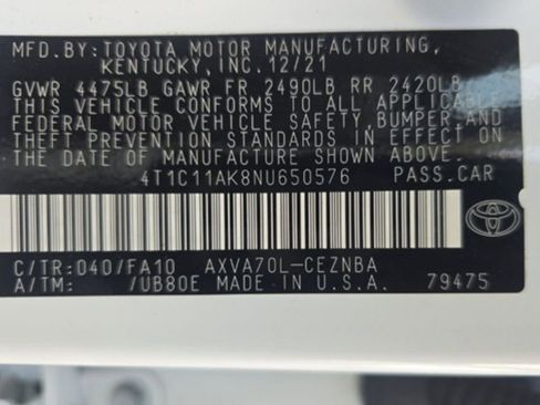 Used 2022 Toyota Camry LE image 10