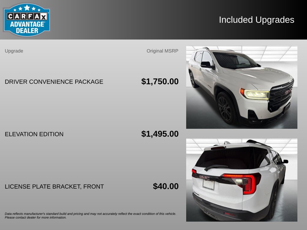 Certified 2023 GMC Acadia SLE w/ Driver Convenience Package FWD image 3